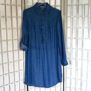 New York Co. chambray button down shirt  dress size  M new